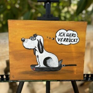 Hund in der Pfanne
