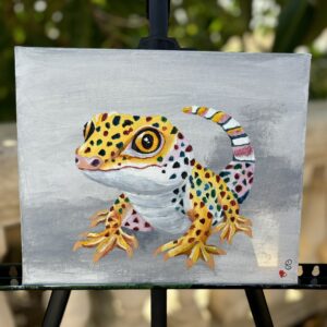 Strahlender Gecko